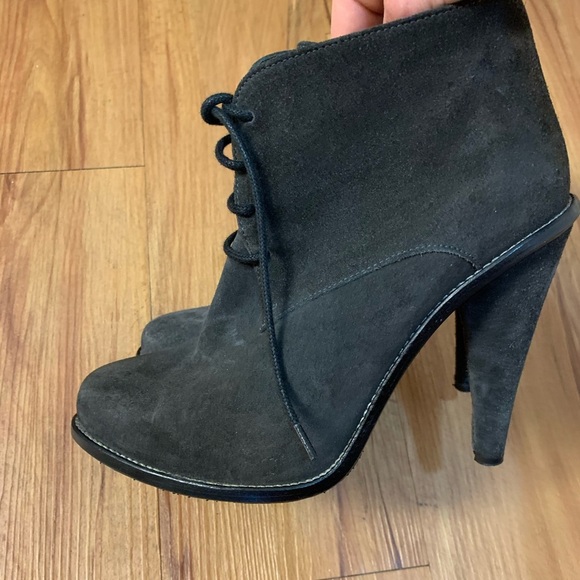 Opening Ceremony Suede Round Toe Ankle Booties - Picture 5 of 12